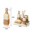 DUYHBAWRS Toiletry Set Vanity Tray Set Bathroom Toiletry Set Ceramic Toiletry Set view 3