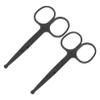 AUTSUPPL 2pcs Eyebrow Scissors Men Stainless Steel Hair Trimming Scissors Nose Hair Scissor for Beard Mustache view 1