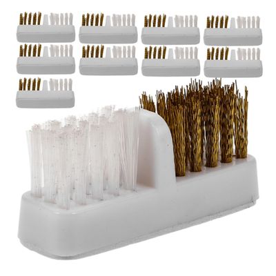 DECORNIJIA 10pcs Nail Drill Bit Cleaning Brush for Drill Bit Brushes Cuticle Clean