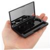 AUTSUPPL 1set Eyeshadow Palette Case Empty Compact Makeup Storage with Mirror Pans Double-sided Adhesives for Blush Lipstick and Eyebrow Powder view 3