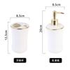 DUYHBAWRS Couple Wash Set Toothbrush Cup Ceramic Mouthwash Cup Bathroom Toilet Tooth Set European Household view 4