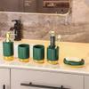 DUYHBAWRS Washing Table Toiletry Set Pieces Bathroom Five-Piece Set Toothbrush Mouthwash Cup Model Room Bathroom Decoration view 2