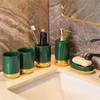 DUYHBAWRS Washing Table Toiletry Set Pieces Bathroom Five-Piece Set Toothbrush Mouthwash Cup Model Room Bathroom Decoration view 3