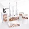 DUYHBAWRS Countertop Bathroom Set Electric Toothbrush Holder Mouthwash Cup Wedding Bathroom Supplies view 1
