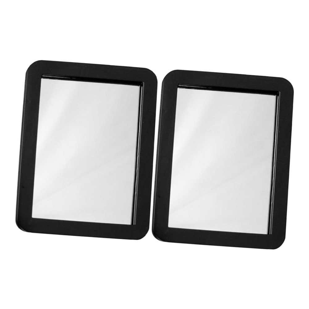 HIAKDOFT 2pcs Magnetic Makeup Mirror Magnetic Mirror for Locker Stylish Safe Dressing Magnet Backing