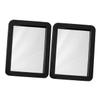 HIAKDOFT 2pcs Magnetic Makeup Mirror Magnetic Mirror for Locker Stylish Safe Dressing Magnet Backing view 1