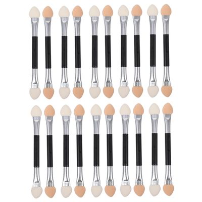 CALLARON 30pcs Aluminum Brushed Eye Shadow Brush Eyeshadow Makeup Sticks for Women
