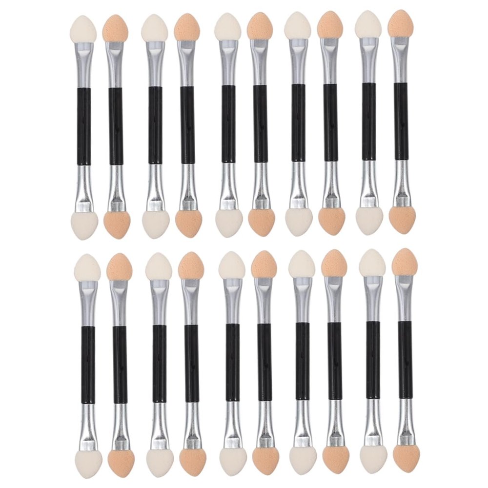 CALLARON 30pcs Aluminum Brushed Eye Shadow Brush Eyeshadow Makeup Sticks for Women