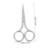 AUTSUPPL Compact Portable Beauty Scissors Eyebrow and Nose Hair Trimmer for Men and Women Convenient Grooming Tool for Eyebrows Facial view 4
