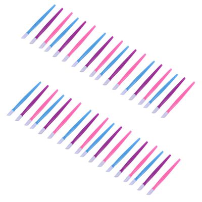 CALLARON Nail Cleaning Stick Set 72pcs Plastic Cuticle Tools Nail Art Tools for Manicure and Pedicure