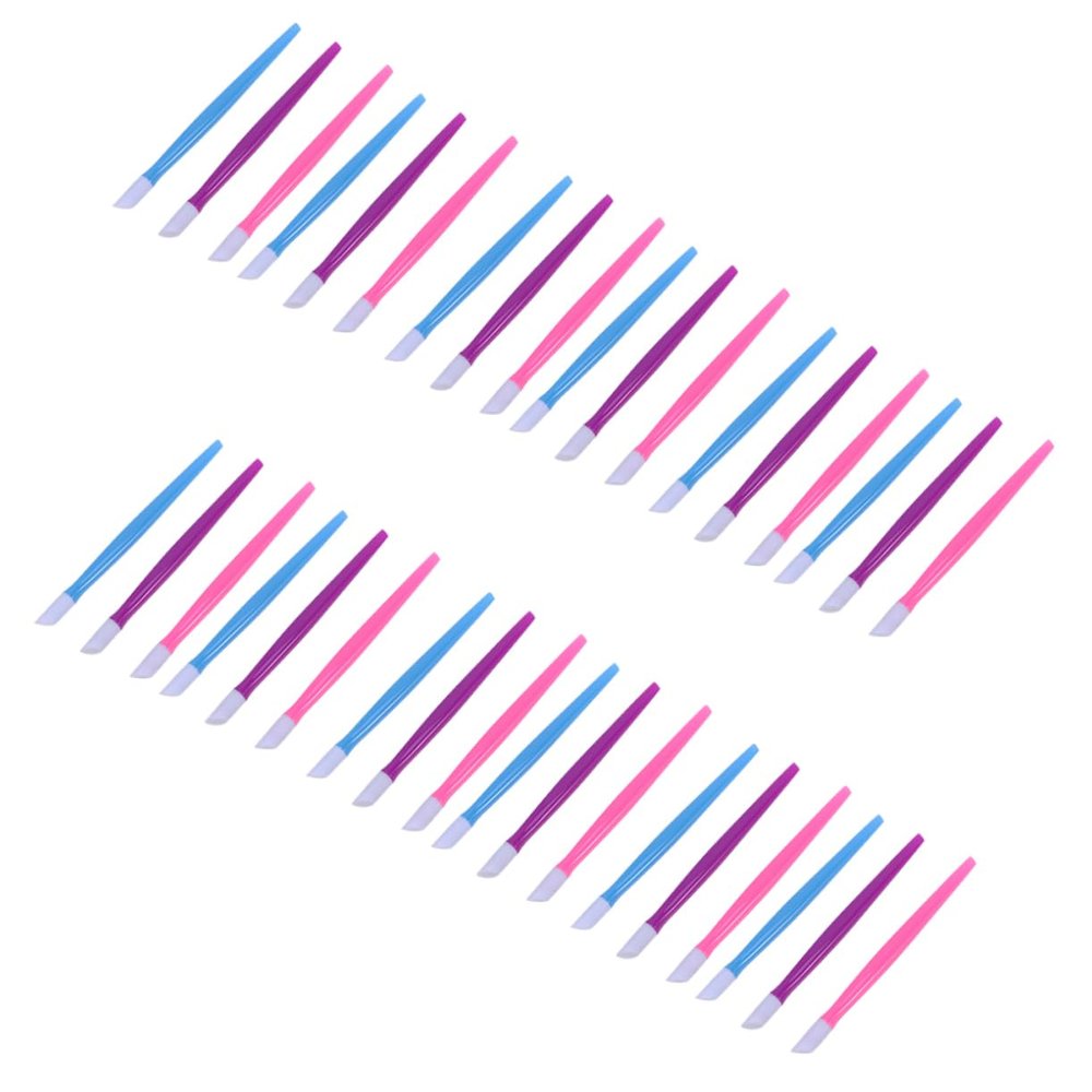 CALLARON Nail Cleaning Stick Set 72pcs Plastic Cuticle Tools Nail Art Tools for Manicure and Pedicure