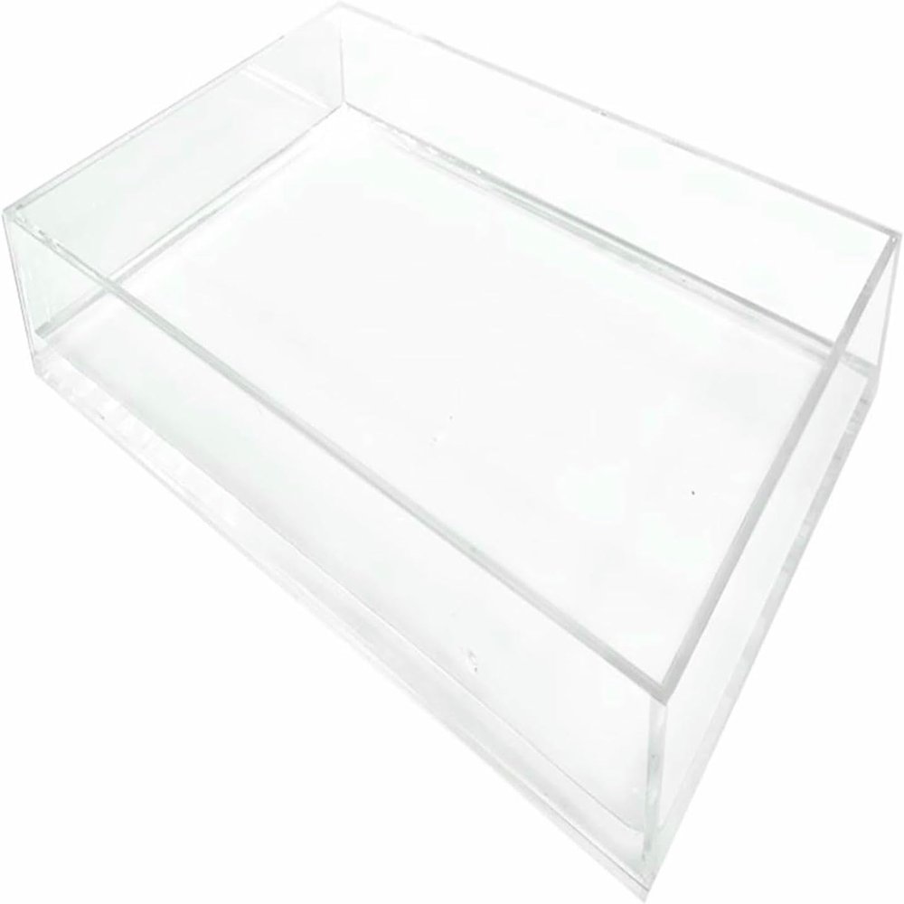 5MM/0.2IN Thickness Display Box, Acrylic Shallow Water Tank Transparent Water Tank, Underwater Shooting Props Food and Cosmetics Shooting Tray