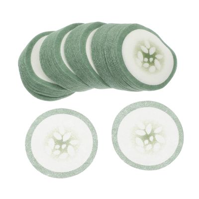 CALLARON 200pcs Cucumber Eye Pads for Women Reusable under Eye Patches Fabric for Puffiness