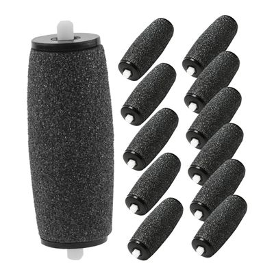 ASAKKURA 12pcs Pedicure Tool Refill Rollers Foot File Replacement Heads Electronic Files Roller Heads for Foot