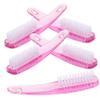 Ipetboom 5pcs Nail Cleaning Brushes Ergonomic Pedicure Brush for Dust Removal Gentle Bristles for Fingernail and Toenail Care for Home and Salon Use view 1