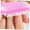 Ipetboom 5pcs Nail Cleaning Brushes Ergonomic Pedicure Brush for Dust Removal Gentle Bristles for Fingernail and Toenail Care for Home and Salon Use view 3