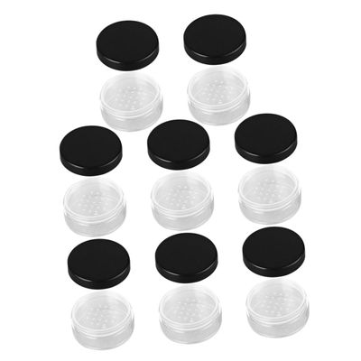 CTIRCHIU 8pcs Makeup Powder Container Case Loose Powder Box Portable Compact Case for Blush Foundation Reusable