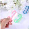 CALLARON Cleat Shape Nail Tool 8pcs Small Dust Brush Set for Manicure Plastic Nail Cleaning Brushes for Women and Girls view 3