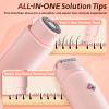 2 in1 Bikini Trimmer for Women, Dual-Head Electric Razor & Painless Hair Removal - Waterproof Cordless Lady Shaver for Body, Face Underarm, Intimate Areas, Facial Bikini Shaver (Pink) view 4