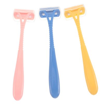 SAFIGLE 3pcs Mini Body Hair Trimmers for Women Portable Stainless Steel Razor Armpit Leg Hair Removal Tool for Personal Grooming