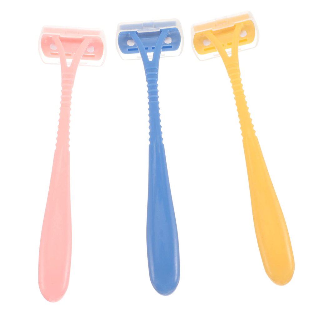 SAFIGLE 3pcs Mini Body Hair Trimmers for Women Portable Stainless Steel Razor Armpit Leg Hair Removal Tool for Personal Grooming