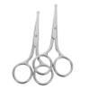 SAFIGLE 2pcs Professional Stainless Steel Eyebrow Scissors Round Tip Hair Removal Scissors for Men Women Nose Hair Trimmer Beauty view 1