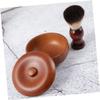 CALLARON Men Beard Care Package Shaving Brush Bowl Set Beard Wet Razor for Clean Shave view 3