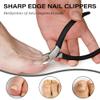 Professional Ingrown Toenail Nipper - Wide Jaw Podiatrist Toenail Clippers for Thick&Ingrown Toenails - Curved Blade&Non-Slip Handle - Heavy Duty 3CR13 Stainless Steel Ingrown Nail Tool for Seniors view 2