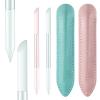 2PCS Glass Cuticle Pusher Tool with Leather Case view 1