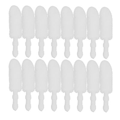 CALLARON 500pcs Lipstick Brush Heads Replacement Disposable Soft Flocking for Bulk Makeup Contouring