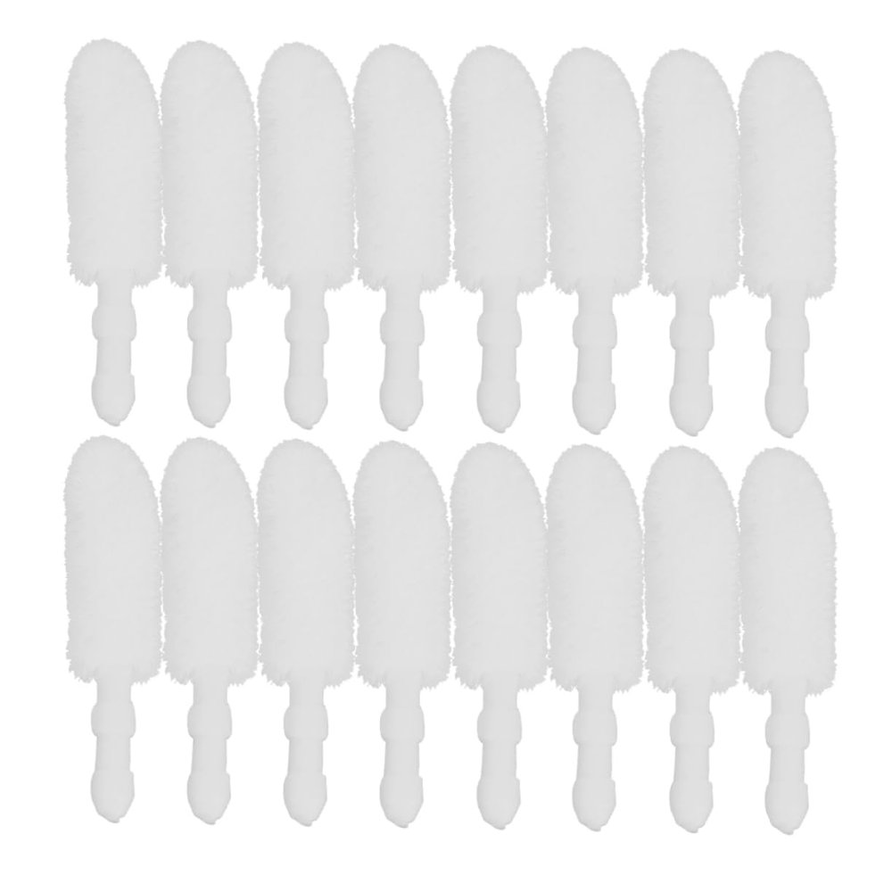 CALLARON 500pcs Lipstick Brush Heads Replacement Disposable Soft Flocking for Bulk Makeup Contouring