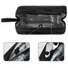 Linkidea Men's Travel Toiletry Bag, Portable Shaver & Beard Grooming Organizer, Storage Bag for Trimmer Accessories, Compatible with Manscaped Lawn Mower 5.0, Lawn Mower 3.0 (Black) view 3