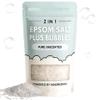 ZZZELLNESS Epsom Salt Plus Bubbles  Pure Unscented Foaming Bath Soak  Magnesium Sulfate for Muscle Recovery, Stress Relief & Relaxation  Great for Aromatherapy  12 oz view 1