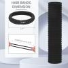 150 Pcs Seamless Elastic Hair Ties No Damage for Thick & Thin Hair, Ponytail Holders, Elastics, Soft Pony Tails Bands for Women, All Black view 2