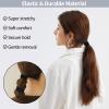 150 Pcs Seamless Elastic Hair Ties No Damage for Thick & Thin Hair, Ponytail Holders, Elastics, Soft Pony Tails Bands for Women, All Black view 3