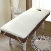 Beige,190 * 70cm T,Memory Foam Massage Bed Pad with Hole Spa Massage Table Mattress Topper with Headrest and Elastic Bands Non-Slip Lash Bed Cushion Thickness 6cm view 1