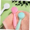 HONITANO 3pcs Silicone Face Scrubber Manual Cleansing Brush for Gentle Exfoliation Soft Bristles for Deep Cleaning Ergonomic Design for Comfortable Use for Daily Skincare Routine view 3