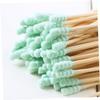 TOVINANNA 1000pcs Disposable Swabs Long Ear Cleaning Sticks Multipurpose Spiral Applicators Makeup Tools Random Color view 3