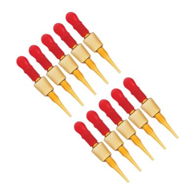 10PCS Glass Pipette Droppers Red Rubber Caps Essential Oil Transfer Containers for Laboratory Experiments and Liquid Dropping