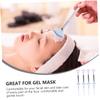 PartyKindom 8pcs Fan-shaped Facial Mask Brush for Skin Care Long Handle Brush for Jelly Mask view 3