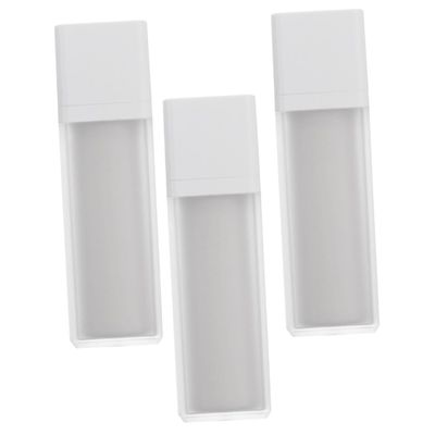 Happyyami 15ml Airless Pump Bottle Set of 3 Refillable Travel Lotion Containers Vacuum Pressed for Creams and Serums Portable Travel