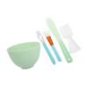 EPIGEIST 1set Silicone Face Mask Mixing Tool Kit Set with Bowl Spatula Measuring Spoon and Brush for Home Facial Treatments Easy to Clean and view 1