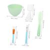 EPIGEIST 1set Silicone Face Mask Mixing Tool Kit Set with Bowl Spatula Measuring Spoon and Brush for Home Facial Treatments Easy to Clean and view 2