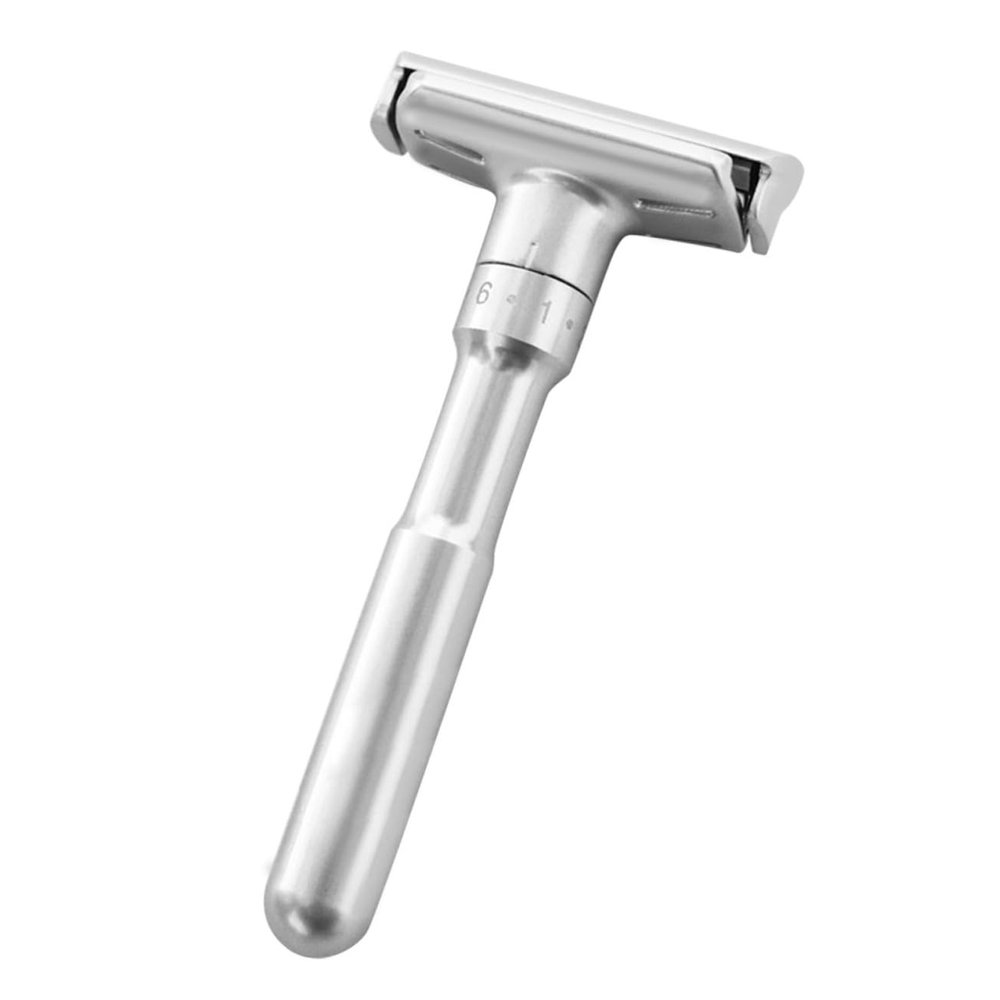 DEARMAMY 3pcs Manual Razor Holder Double Edge Razor for Men Adjustable Shaving Machine Blades for Safe Thorough Shave Modern Design