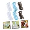 DEARMAMY 6pcs Nail Cleaning Brush Set Handle Stiff Bristles for Fingernail Scrubbing for Home Manicure and Pedicure view 2