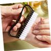 DEARMAMY 6pcs Nail Cleaning Brush Set Handle Stiff Bristles for Fingernail Scrubbing for Home Manicure and Pedicure view 3