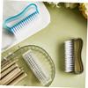 DEARMAMY 6pcs Nail Cleaning Brush Set Handle Stiff Bristles for Fingernail Scrubbing for Home Manicure and Pedicure view 4