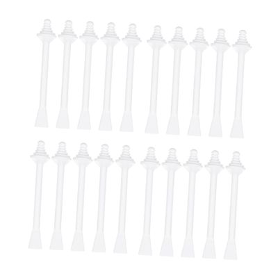 Baluue 20pcs Nasal Hair Removal Stick Plastic Disposable Wax Applicator for Nose Face