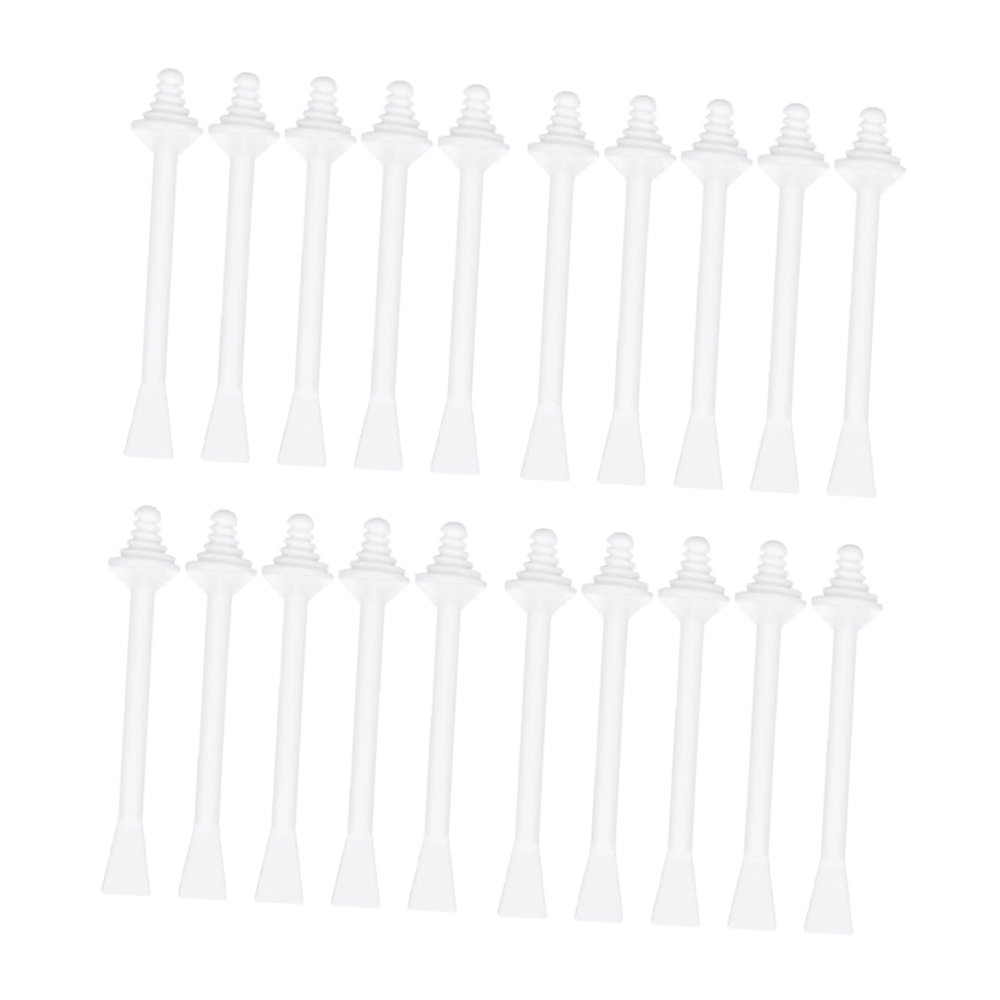 Baluue 20pcs Nasal Hair Removal Stick Plastic Disposable Wax Applicator for Nose Face