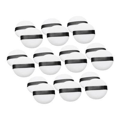 HAKIDZEL 20pcs Velvet Makeup Puff Set for Women Soft Powder Puff for Loose and Setting Powder Comfortable Cosmetic Applicators for Makeup Application